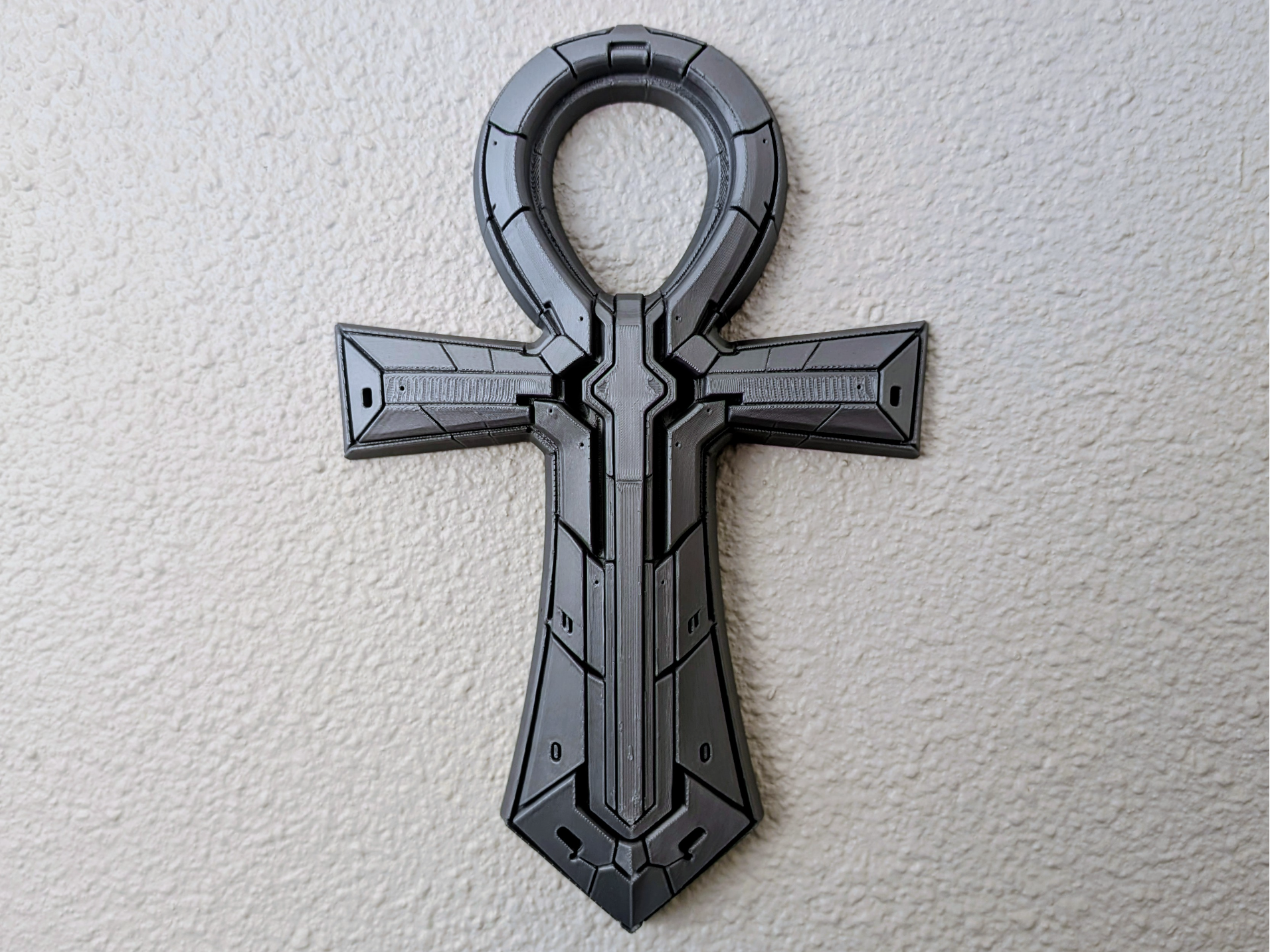 Axiom Ankh — Futuristic Wall Sculpture
