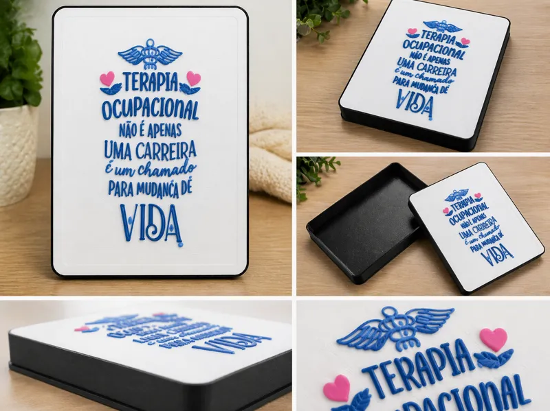 Caixa Decor  Multicolor Print Gift Box personali