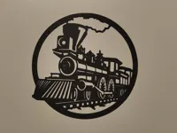 Décoration murale train à vapeur — photo 2