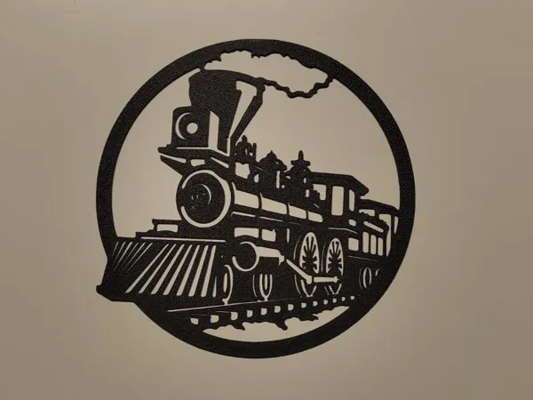 Décoration murale train à vapeur
