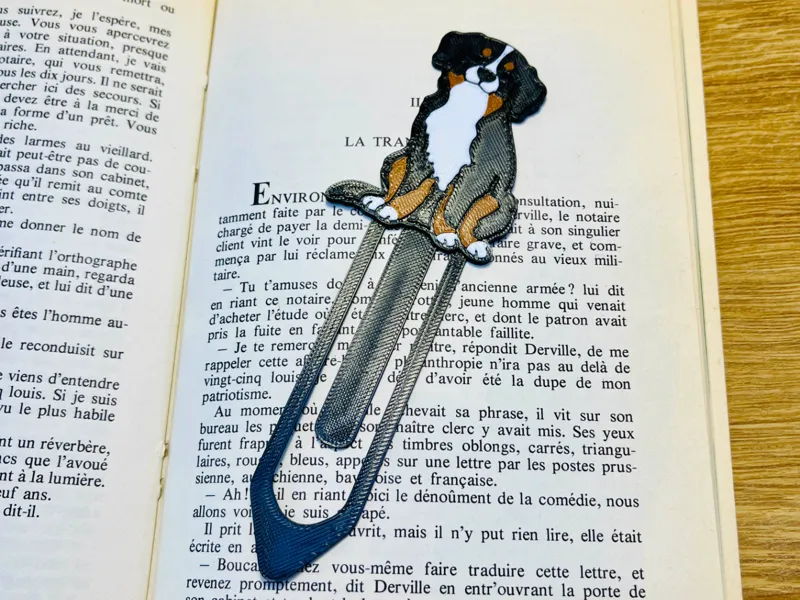 Cute Bernese Mountain Dog Bookmark