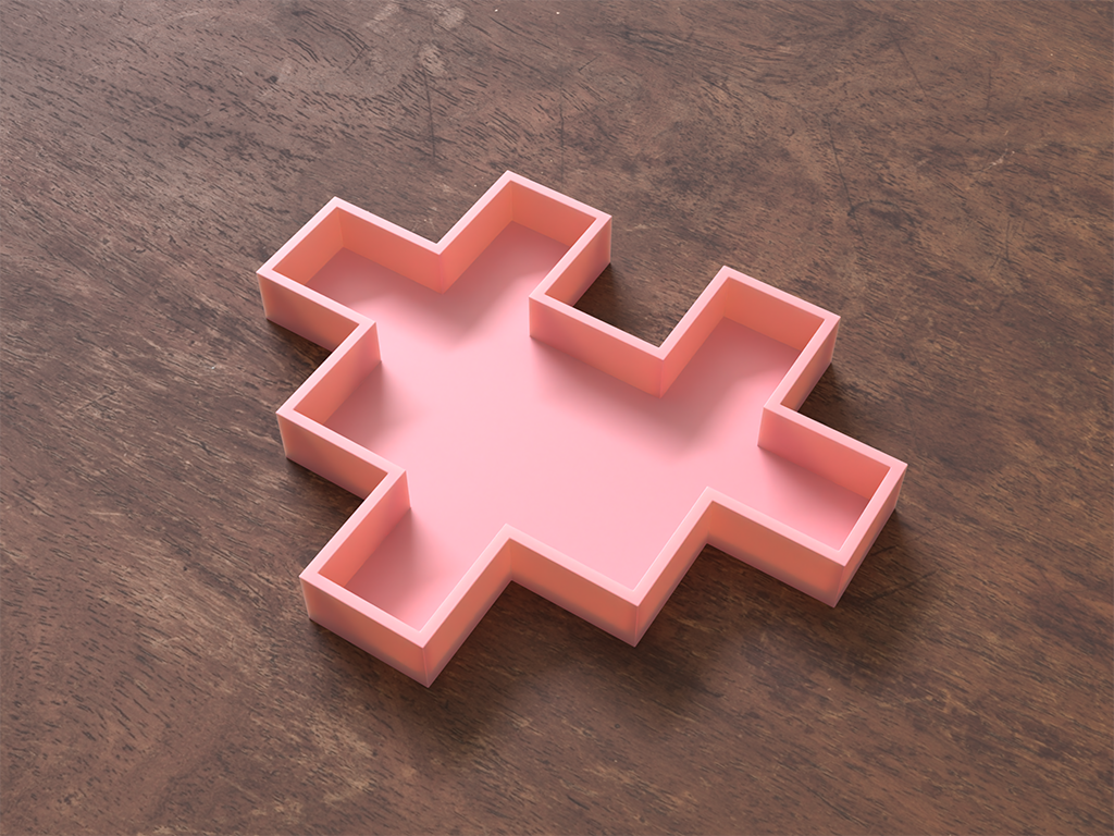 Pixel Heart Tray