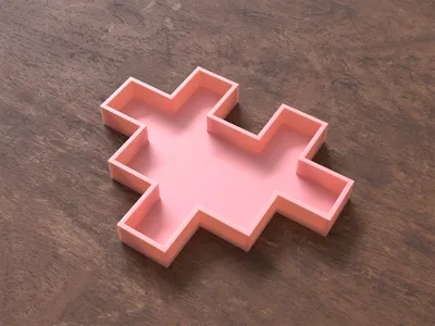 Pixel Heart Tray