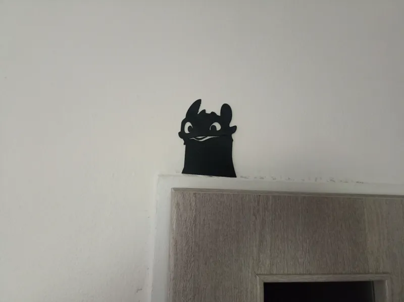Night Fury Toothless door decor.