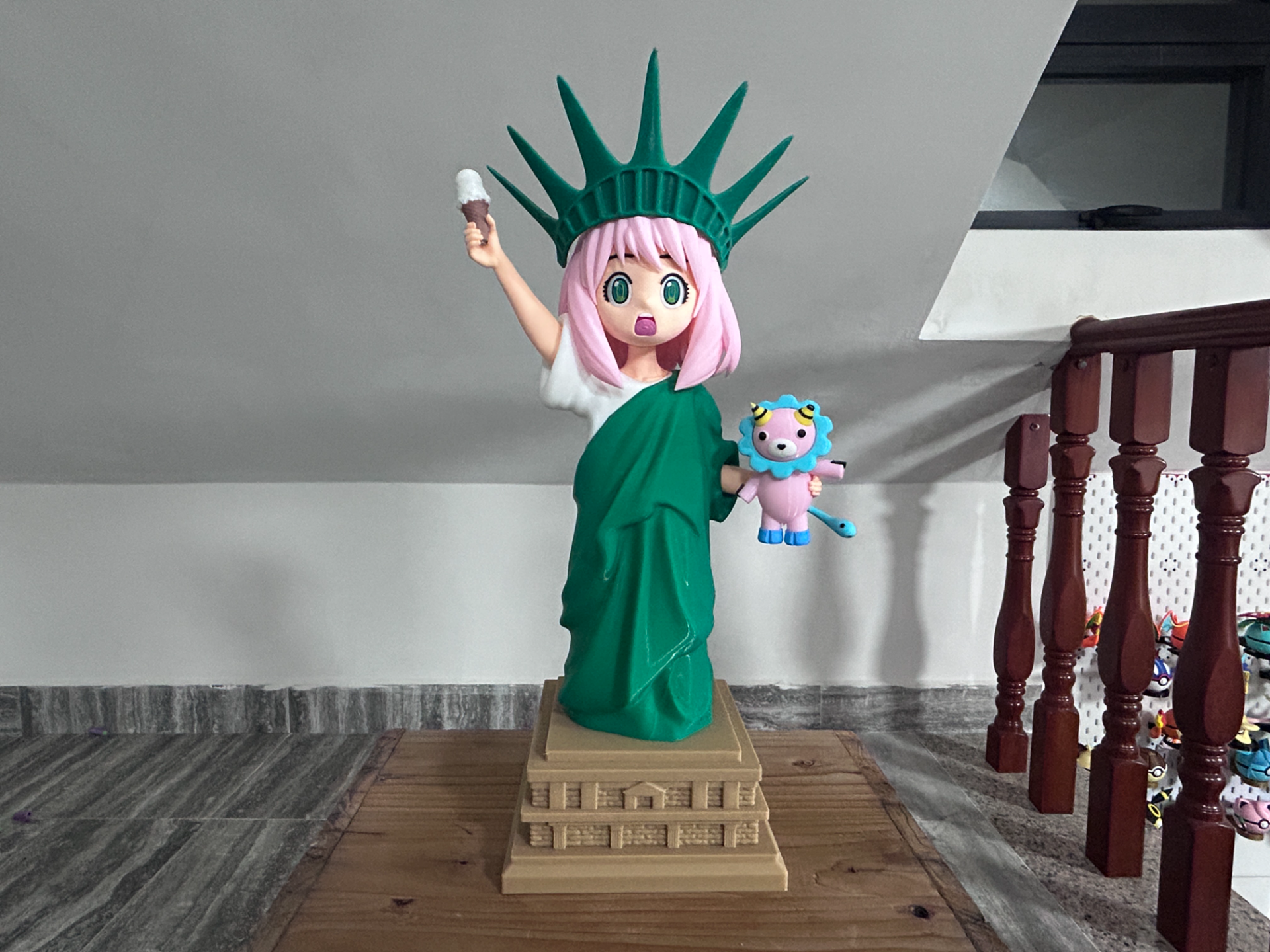 Miniatura 1 do modelo 3D 阿尼亚-自由女神-间谍过家家-分件组装
