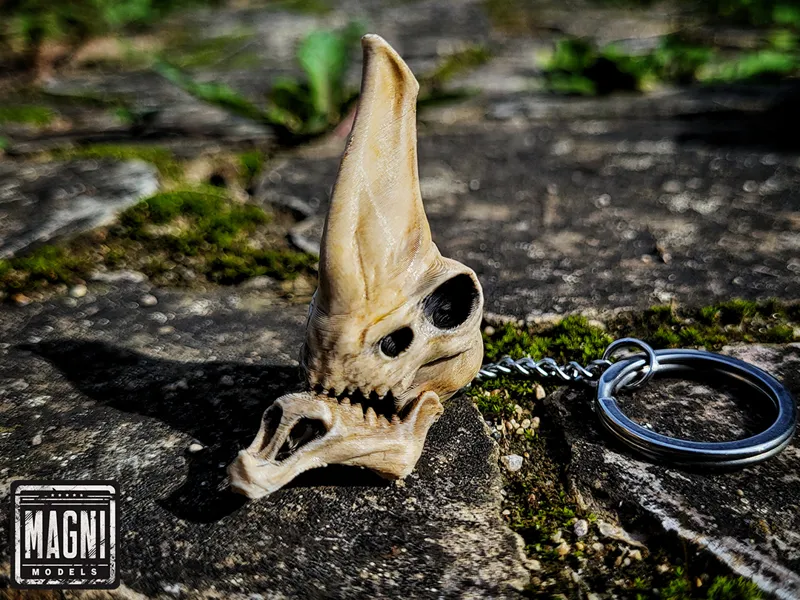 Reaper Leviathan Skull - Keychain - Subnautica