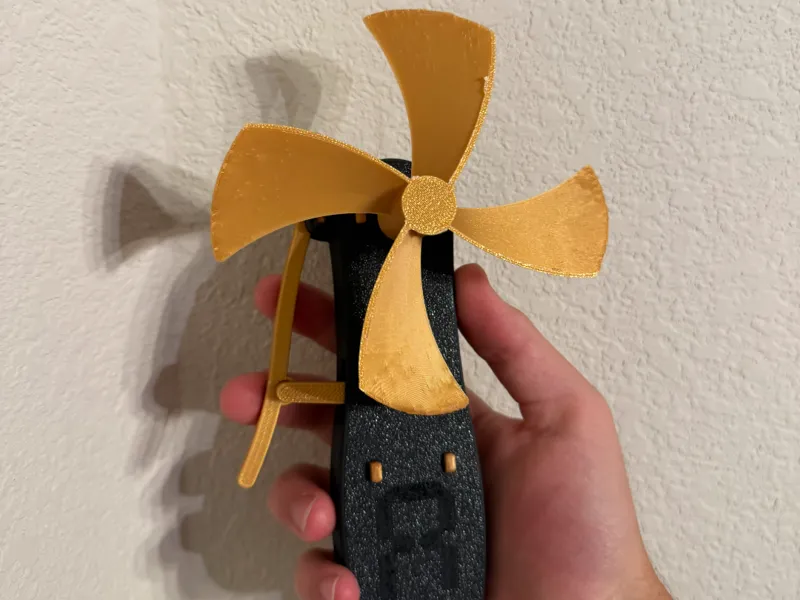 Awesome Mechanical Squeeze Fan (100% Printable)
