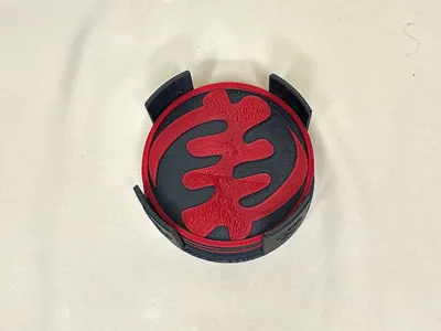 Adinkra Flat Coasters
