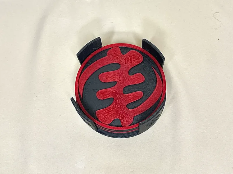 Adinkra Flat Coasters