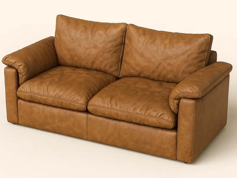 miniature 1:12 cozy 2 seater lounge sofa interior