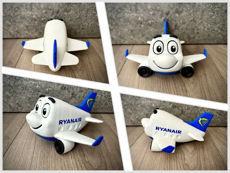 Ryanair Airplane Happy Cute Printable toy figurine