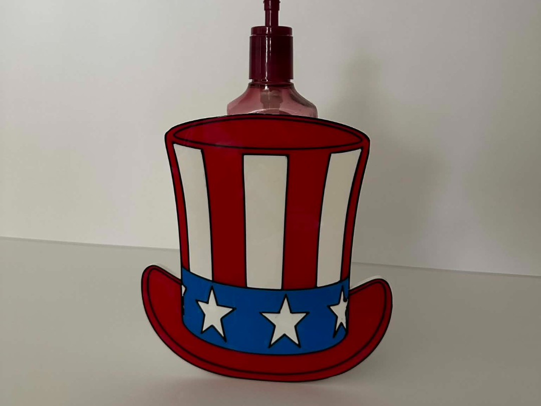 Uncle Sam-Flag Hat Bath and Body Works Soap Holder