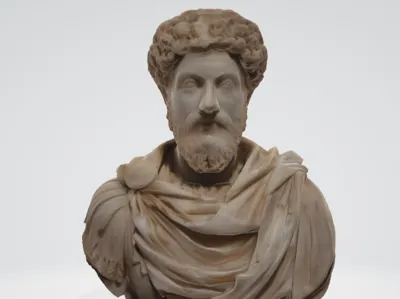 Marcus Aurelius Bust Marble