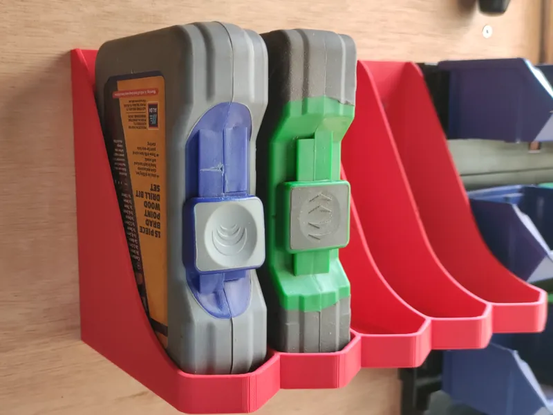 Bit drill box wall holder