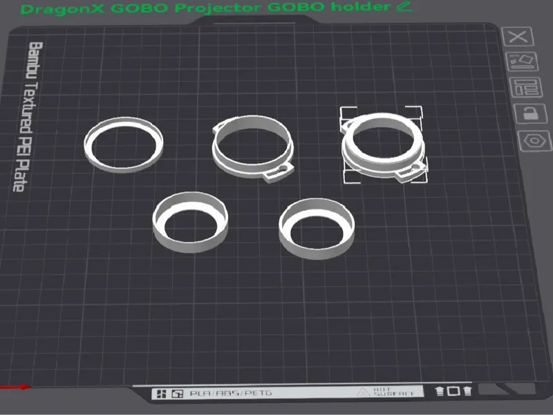 DragonX GOBO projector replacement GOBO holders