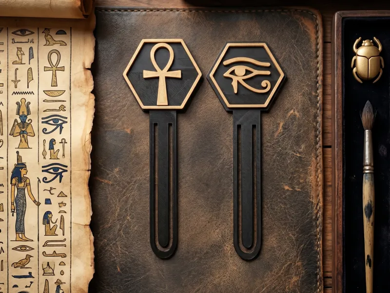 Egyptian Mythology Bookmarks | Ankh & Eye of Horus