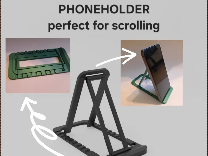PhoneHolder for scrolling