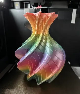 Spiral dragon vase