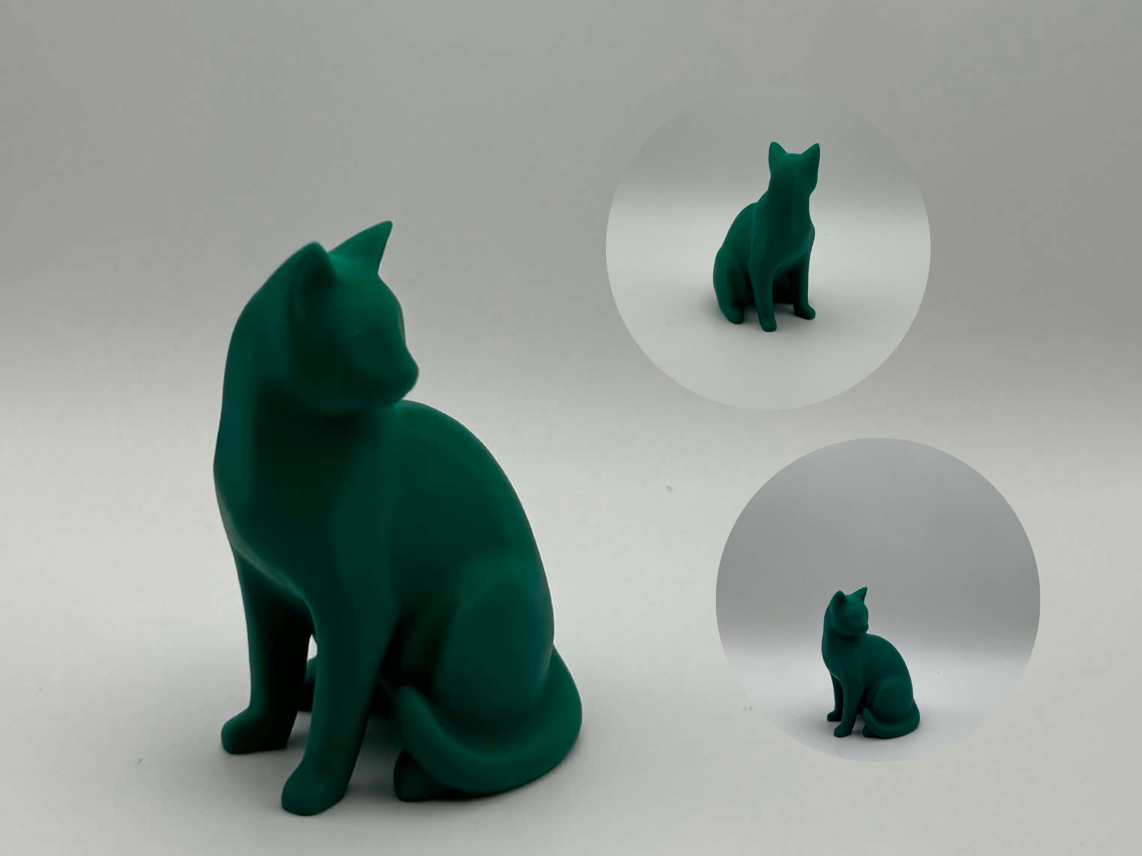 Smooth Minimal Cat – elegant sitting form