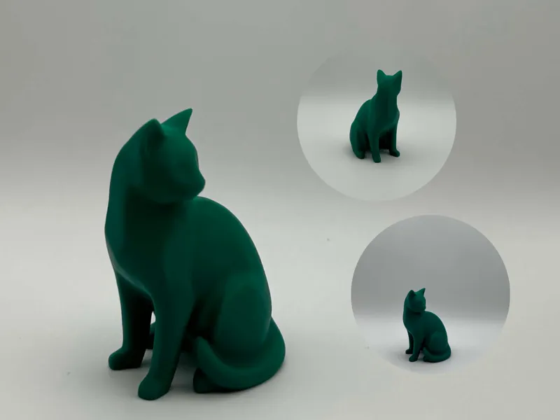 Smooth Minimal Cat – elegant sitting form