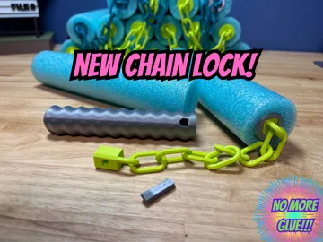 Letrero o emblema decorativo: Pool Noodle Nunchucks v2 (Way better now trust me) — vista de referencia 4
