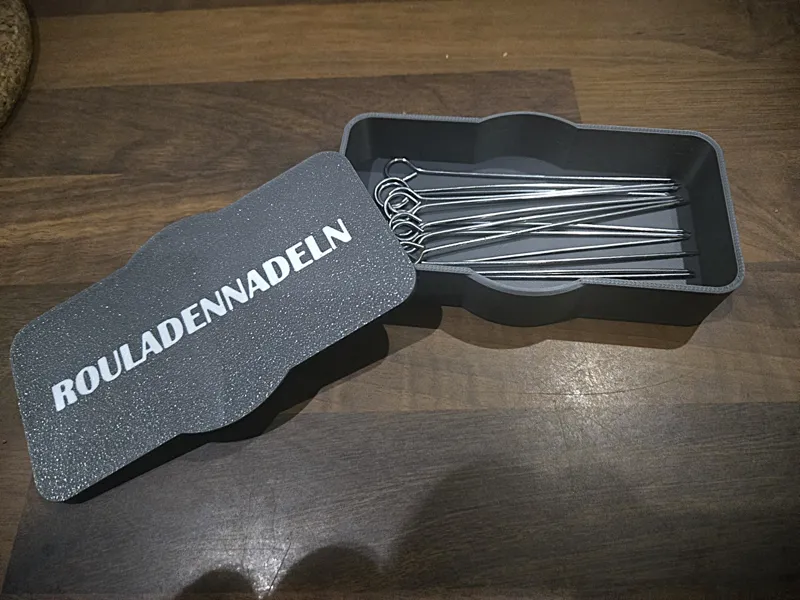 Dose für Rouladennadeln Rouladenspieße