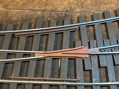 Model Railroad Frogs code 250 rail G Gauge Turnout