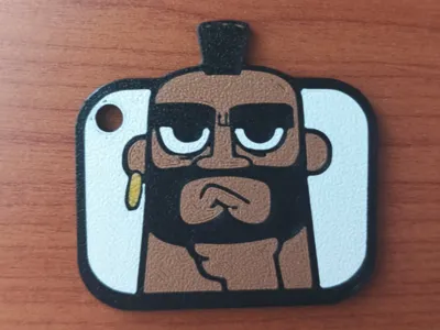 Clash Royale Hog Rider Emote Keychain 