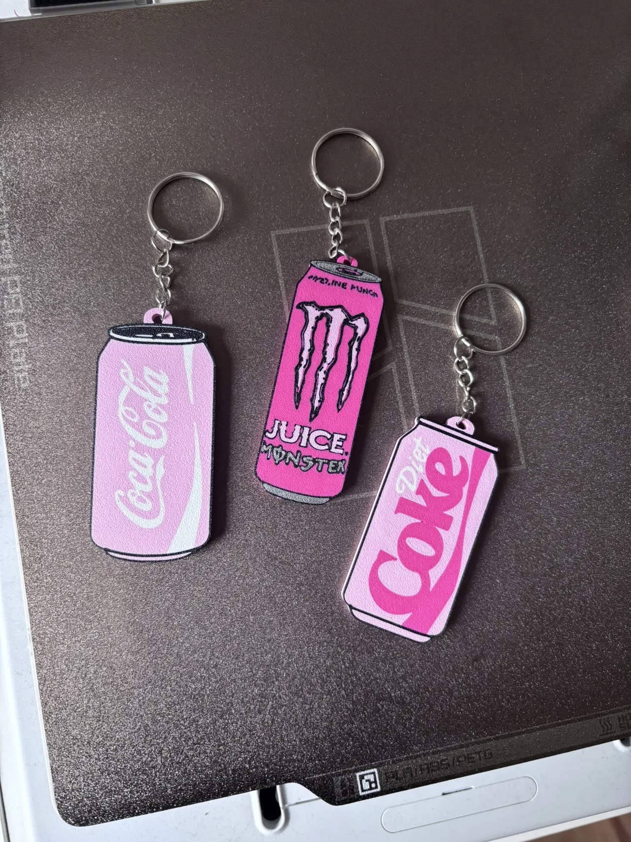 Can Opener keychains set of 3 soda cans view 2