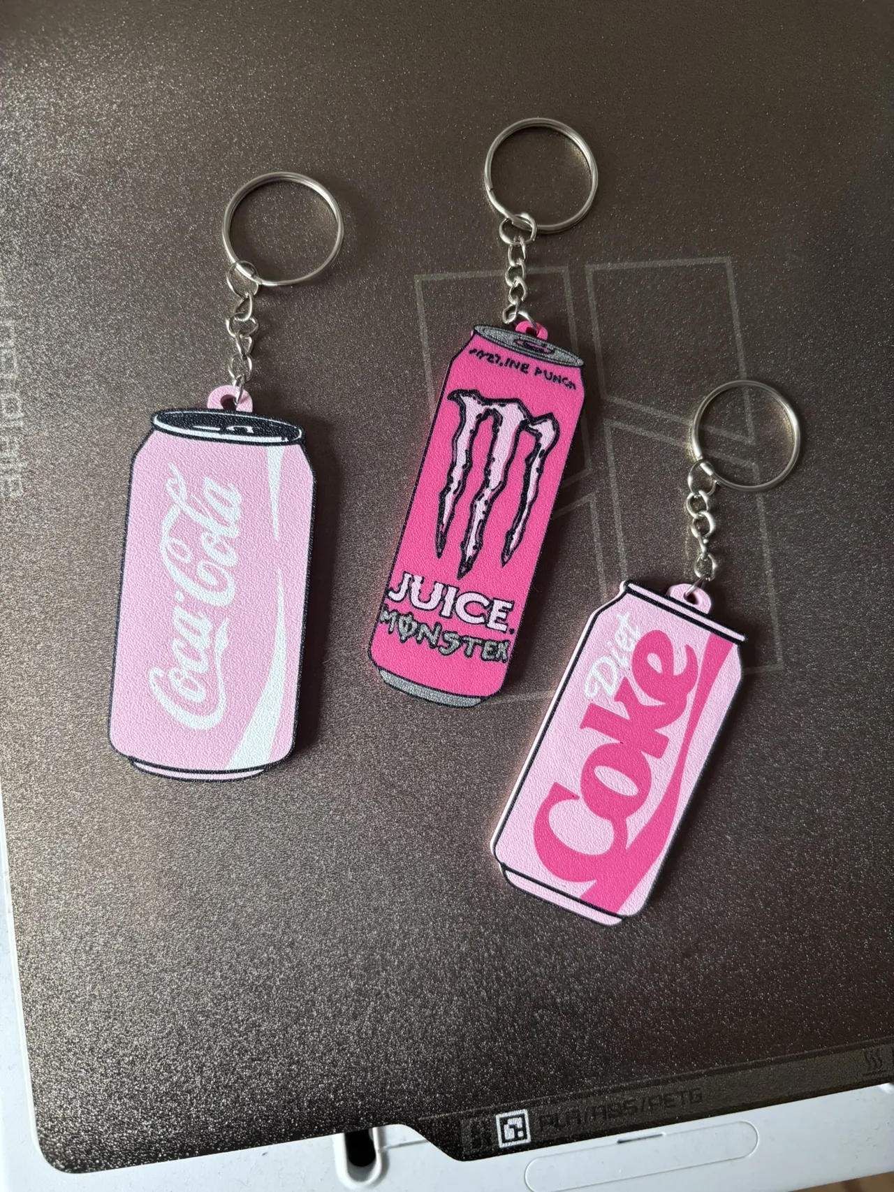 Can Opener keychains set of 3 soda cans view 3