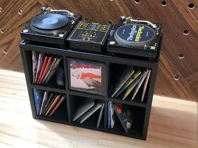 Technics Miniature Collection Table Record Rack Type