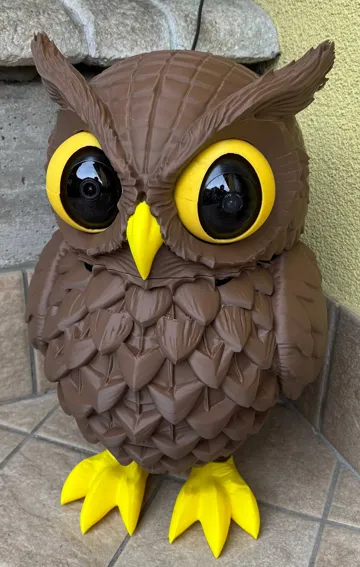 Modelo para impresión 3D: Owl Surveillance Camera — vista de referencia 4