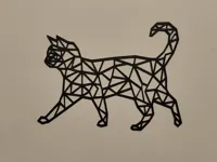 Déco murale chat low poly — photo 2
