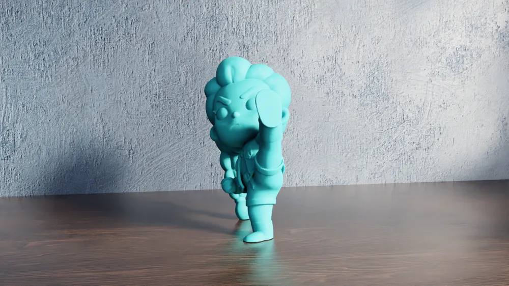 Warrior Rumi Chibi Rumi Warrior Kick by Marjers MakerWorld: Download Free 3D Models