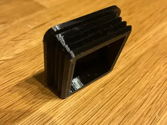 Embout de tube carré 50x50x3mm