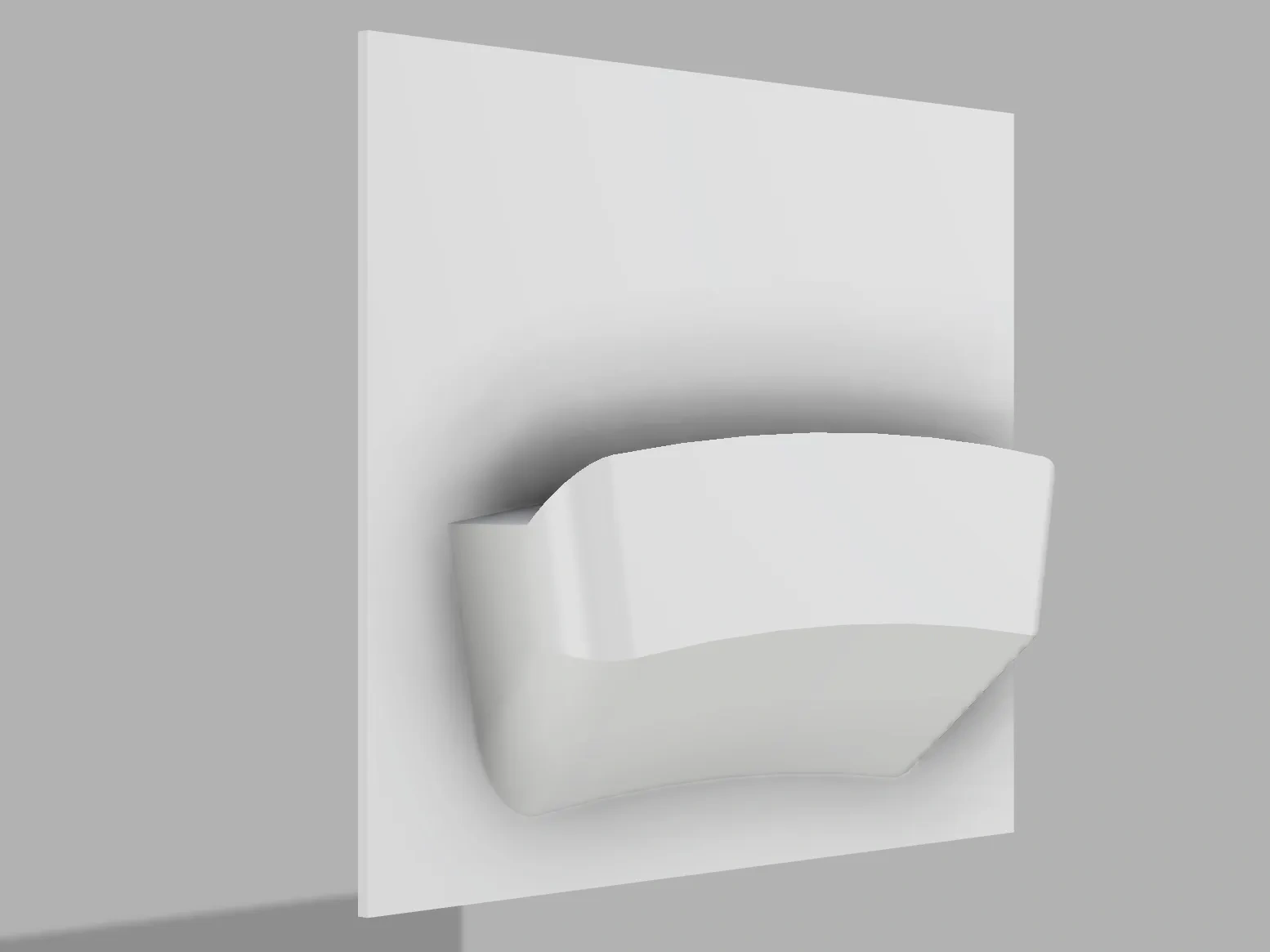 Miniatura 1 do modelo 3D 极简锅盖挂架
