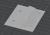 w/ 2 simple screw holes, 0.2mm layer, 4 walls, 42% infill