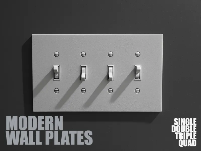 Modern Switch Wall Plate Set