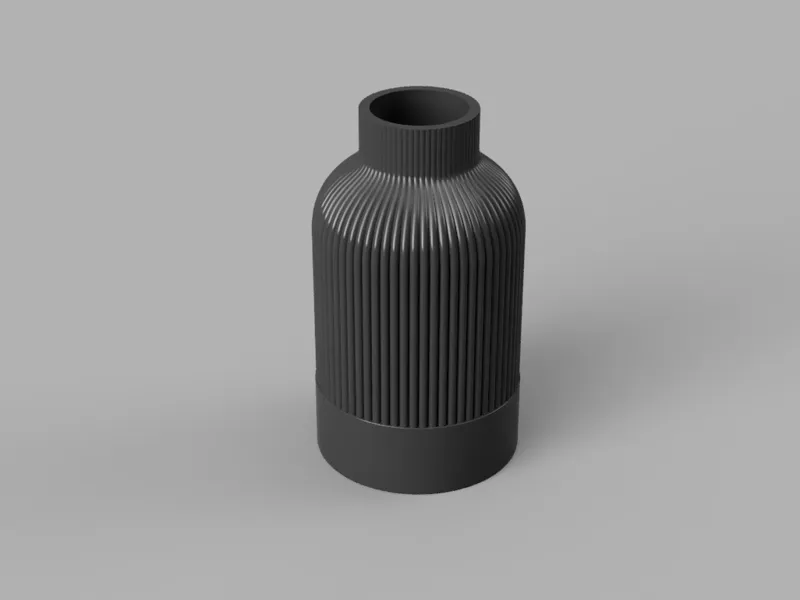 Vase mit Rand