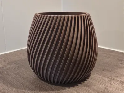 Modern Ribbed Container