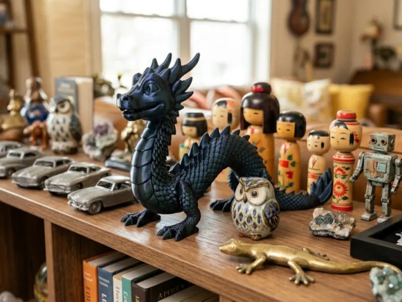 Stylized Dragon - Minimalist Desktop Companion