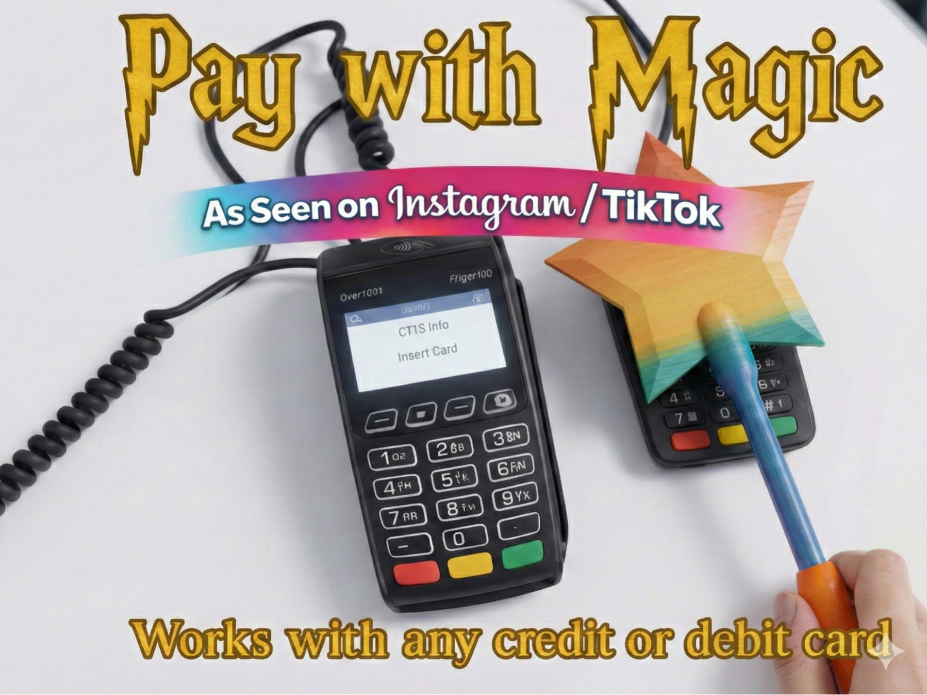 Tap to Pay magic credit card wand - Star