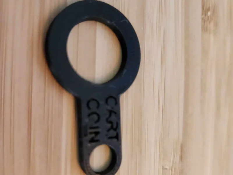 Cart Coin Keychain