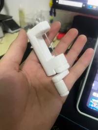 带有旋臂版本,可以绕的动更粗的丝,更舒服但是颜值有点下降