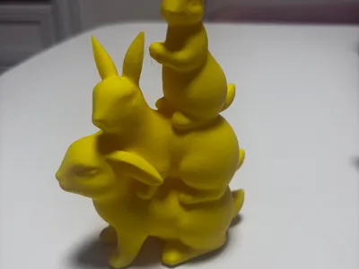 Easter bunnies decoration