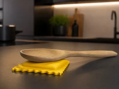 Italian Ravioli Spoon Rest Kitchen Utensil Holder