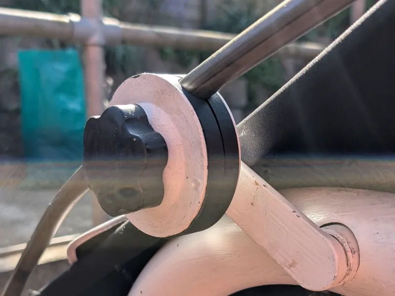 Swing chair canopy replacement clamp