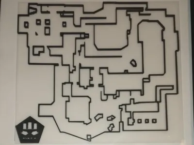 CS2 Mirage map outline