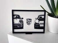 Porsche Old 911 Picture Frame by Denka Designs