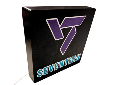 K-Pop Seventeen Logo Light box
